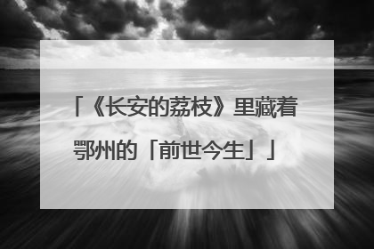 《长安的荔枝》里藏着鄂州的「前世今生」