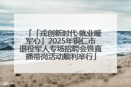 「戎创新时代·就业暖军心」2025年铜仁市退役军人专场招聘会暨直播带岗活动顺利举行