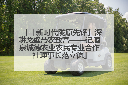 「新时代陇原先锋」深耕戈壁带农致富——记酒泉诚德农业农民专业合作社理事长范立德
