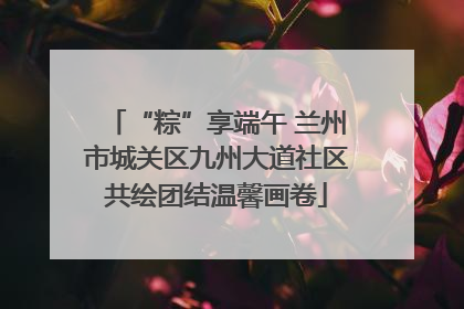 “粽”享端午 兰州市城关区九州大道社区共绘团结温馨画卷
