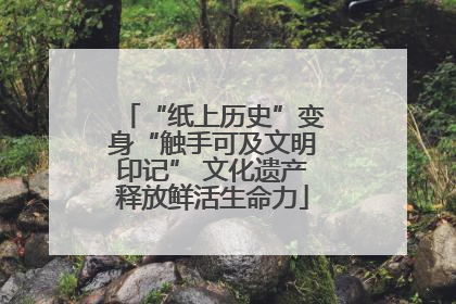 “纸上历史”变身“触手可及文明印记” 文化遗产释放鲜活生命力