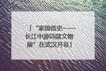 “家国信史——长江中游简牍文物展”在武汉开幕