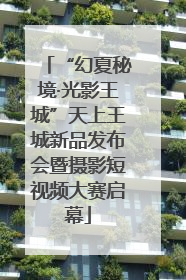 “幻夏秘境·光影王城”天上王城新品发布会暨摄影短视频大赛启幕