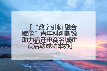 “数字引领 融合赋能”青年科创新锐助力宿迁电商名城建设活动成功举办