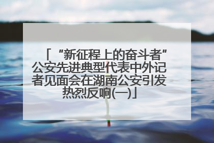 “新征程上的奋斗者”公安先进典型代表中外记者见面会在湖南公安引发热烈反响(一)