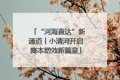 “河海直达”新通道丨小清河开启降本增效新篇章