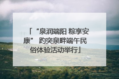 “泉润端阳 粽享安康” 趵突泉畔端午民俗体验活动举行
