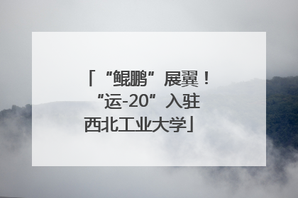“鲲鹏”展翼！“运-20”入驻西北工业大学