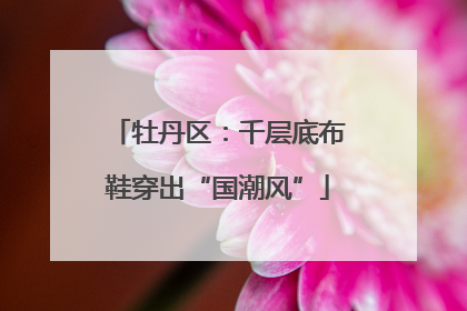 牡丹区：千层底布鞋穿出“国潮风”