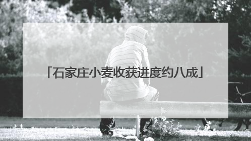 石家庄小麦收获进度约八成