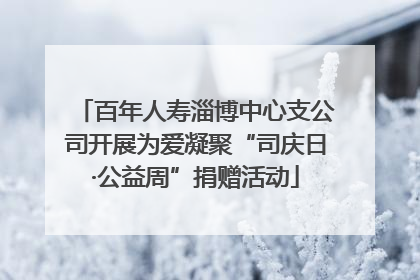 百年人寿淄博中心支公司开展为爱凝聚“司庆日·公益周”捐赠活动