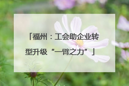 福州：工会助企业转型升级“一臂之力”