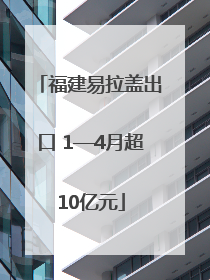 福建易拉盖出口 1—4月超10亿元