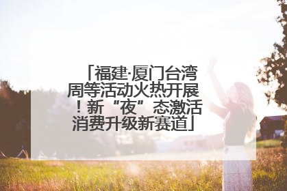福建·厦门台湾周等活动火热开展！新“夜”态激活消费升级新赛道