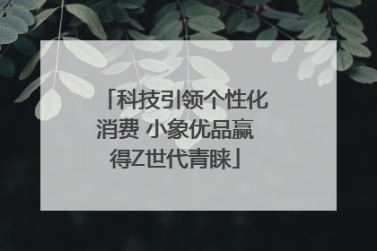 科技引领个性化消费 小象优品赢得Z世代青睐