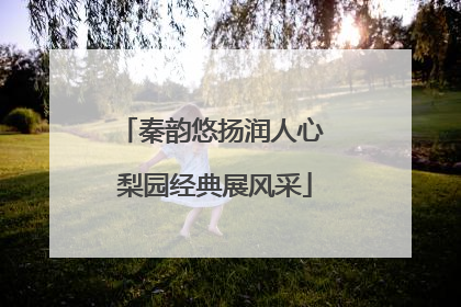 秦韵悠扬润人心 梨园经典展风采