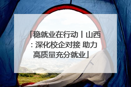 稳就业在行动丨山西：深化校企对接 助力高质量充分就业