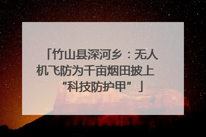 竹山县深河乡：无人机飞防为千亩烟田披上“科技防护甲”
