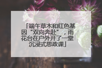 端午草木和红色基因“双向奔赴”，雨花台在户外开了一堂沉浸式思政课