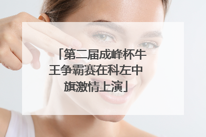 第二届成峰杯牛王争霸赛在科左中旗激情上演
