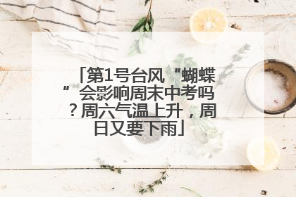 第1号台风“蝴蝶”会影响周末中考吗？周六气温上升，周日又要下雨