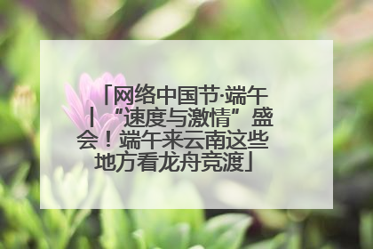 网络中国节·端午丨“速度与激情”盛会！端午来云南这些地方看龙舟竞渡