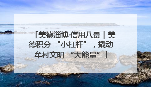 美德淄博·信用八景｜美德积分 “小杠杆”，撬动牟村文明 “大能量”