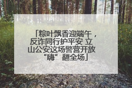 粽叶飘香迎端午，反诈同行护平安 立山公安这场警营开放“嗨”翻全场