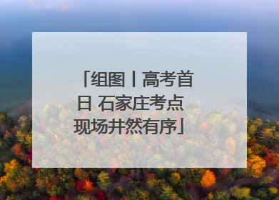 组图丨高考首日 石家庄考点现场井然有序