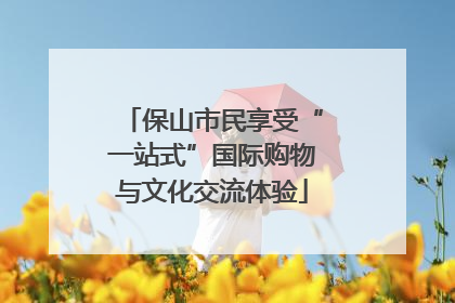 保山市民享受“一站式”国际购物与文化交流体验