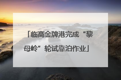 临高金牌港完成“黎母岭”轮试靠泊作业