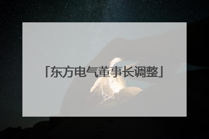 东方电气董事长调整