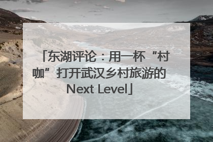 东湖评论：用一杯“村咖”打开武汉乡村旅游的Next Level