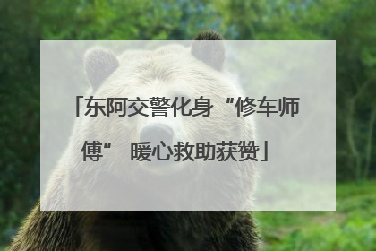 东阿交警化身“修车师傅” 暖心救助获赞