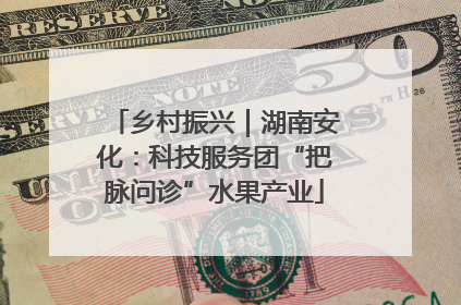 乡村振兴｜湖南安化：科技服务团“把脉问诊”水果产业
