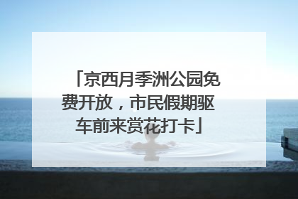 京西月季洲公园免费开放，市民假期驱车前来赏花打卡