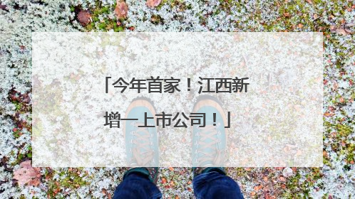 今年首家！江西新增一上市公司！