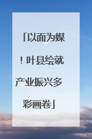 以面为媒！叶县绘就产业振兴多彩画卷