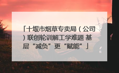 十堰市烟草专卖局（公司）联创轮训解工学难题 基层“减负”更“赋能”