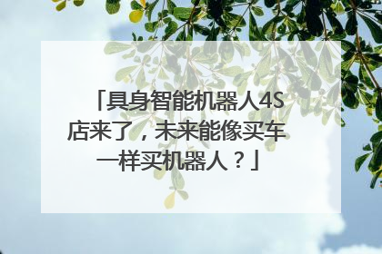 具身智能机器人4S店来了，未来能像买车一样买机器人？