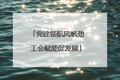 党建领航风帆劲 工会赋能促发展