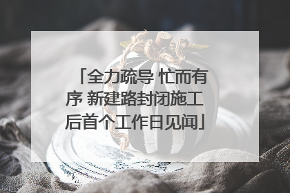 全力疏导 忙而有序 新建路封闭施工后首个工作日见闻