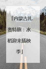 内蒙古扎赉特旗：水稻迎来插秧季