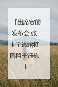 出席赛前发布会 张玉宁透露将搭档王钰栋