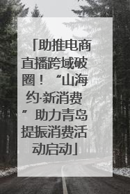 助推电商直播跨域破圈！“山海约·新消费”助力青岛提振消费活动启动