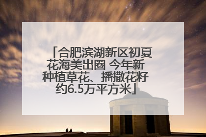 合肥滨湖新区初夏花海美出圈 今年新种植草花、播撒花籽约6.5万平方米
