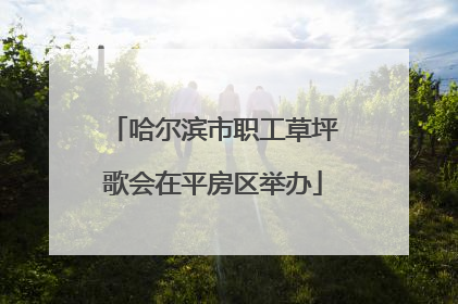 哈尔滨市职工草坪歌会在平房区举办