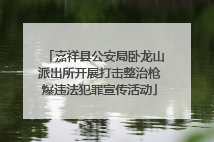 嘉祥县公安局卧龙山派出所开展打击整治枪爆违法犯罪宣传活动