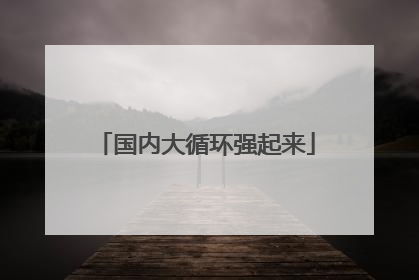 国内大循环强起来