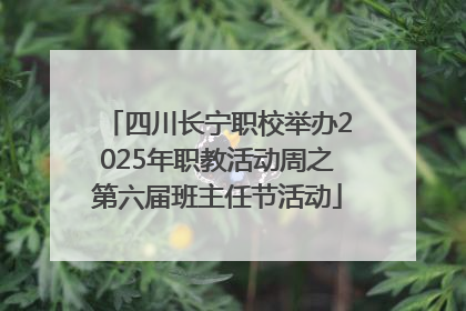 四川长宁职校举办2025年职教活动周之第六届班主任节活动